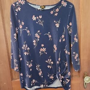 Lee Pink and Blue Relaxed Blouse